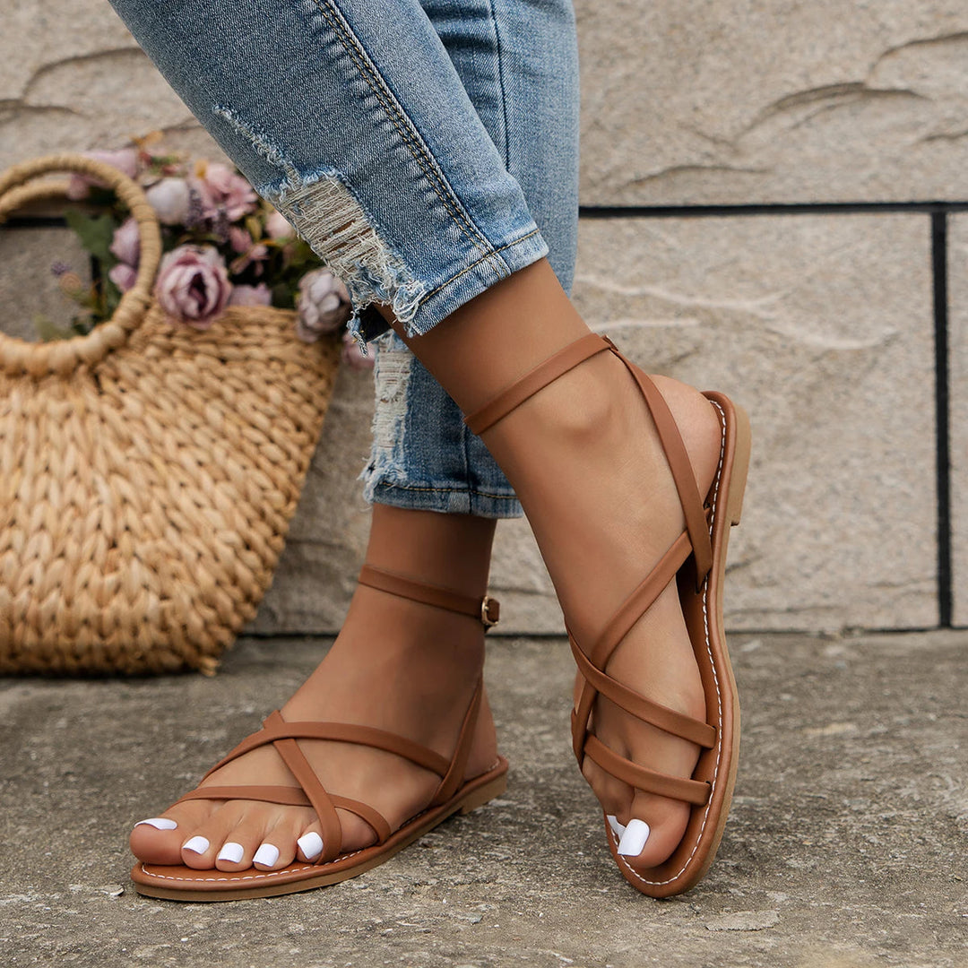 Riley | Dames Bandjes Platte Orthopedische Casual Sandalen
