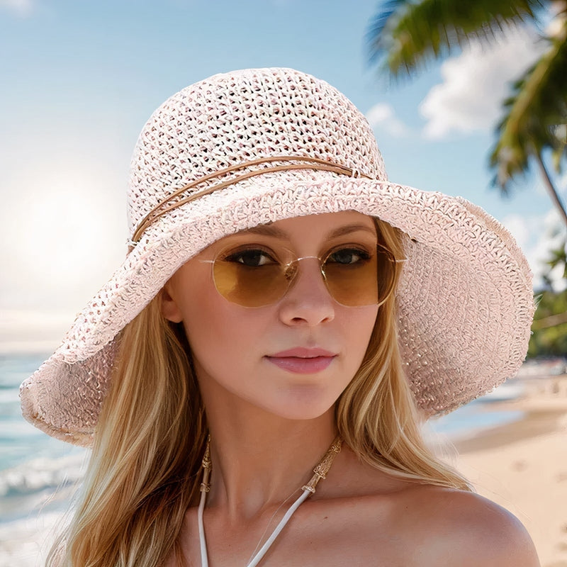 Faye | Damen Breite Krempe Sommer Strandhut