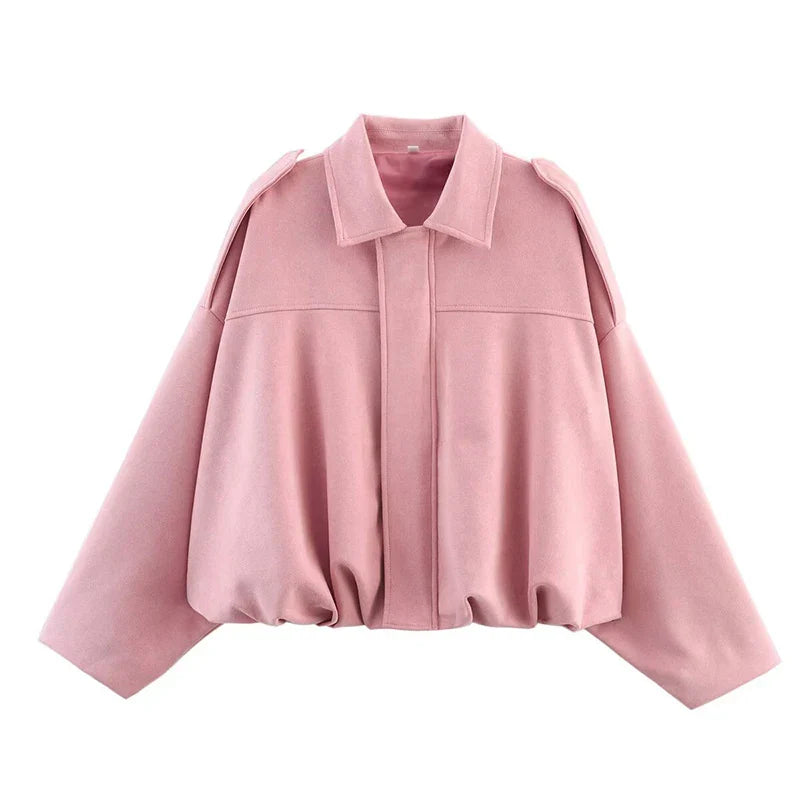 Maeve | Damen Oversized Kurz geschnittene Bomberjacke