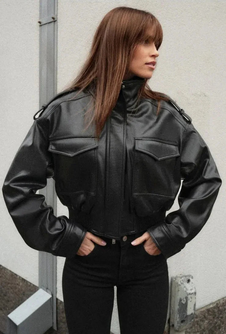 Clementine | Damen Reißverschluss Bikerjacke
