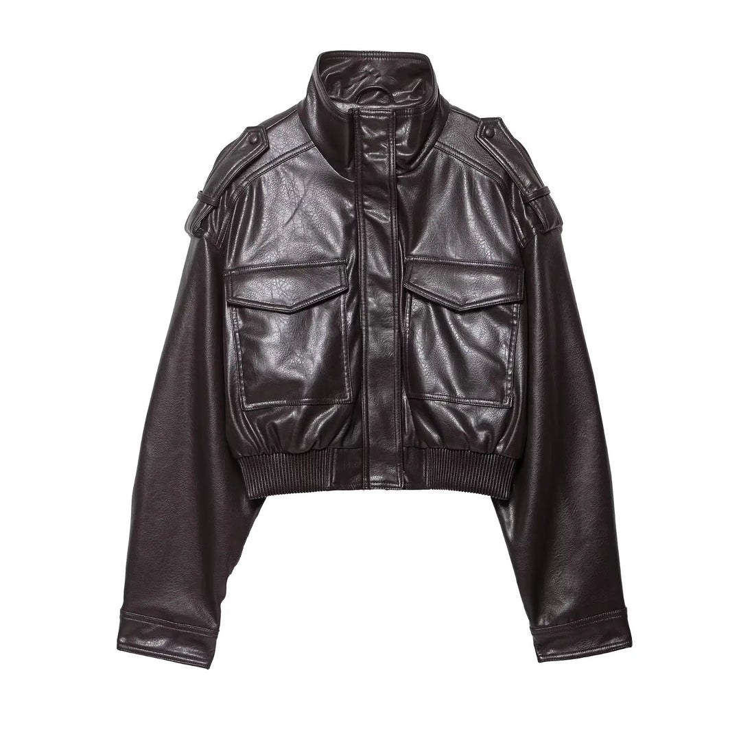 Clementine | Damen Reißverschluss Bikerjacke