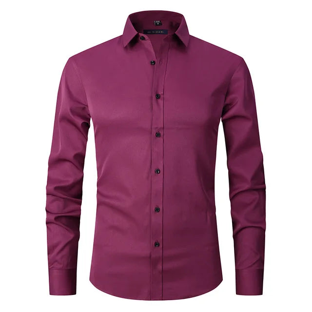 Zachary | Herren Slim-Fit Hemd mit langen Ärmeln