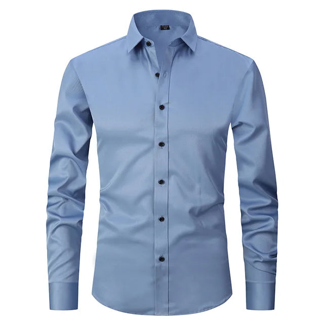 Zachary | Herren Slim-Fit Hemd mit langen Ärmeln