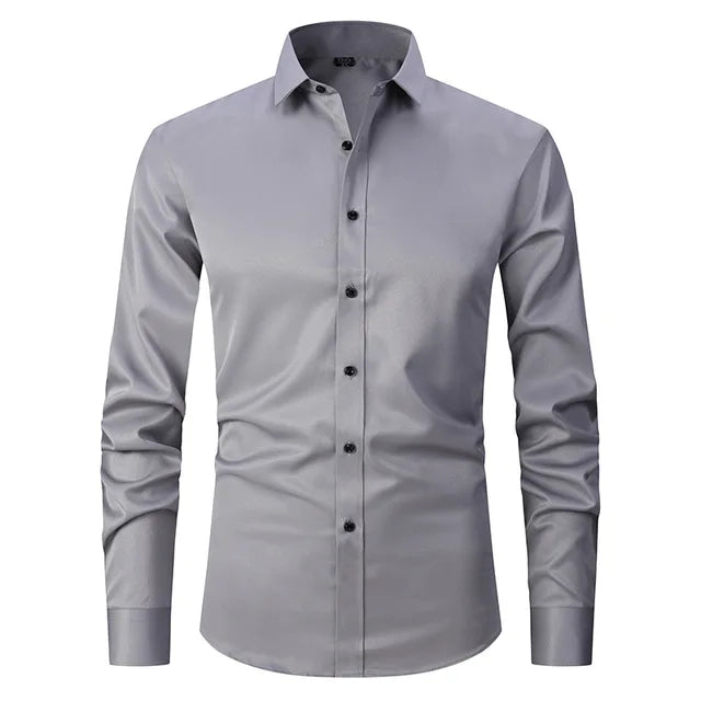 Zachary | Herren Slim-Fit Hemd mit langen Ärmeln