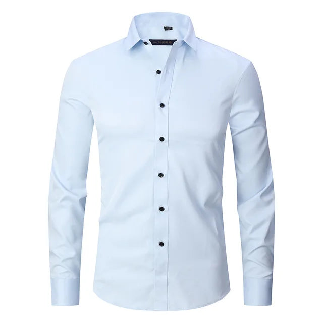 Zachary | Herren Slim-Fit Hemd mit langen Ärmeln