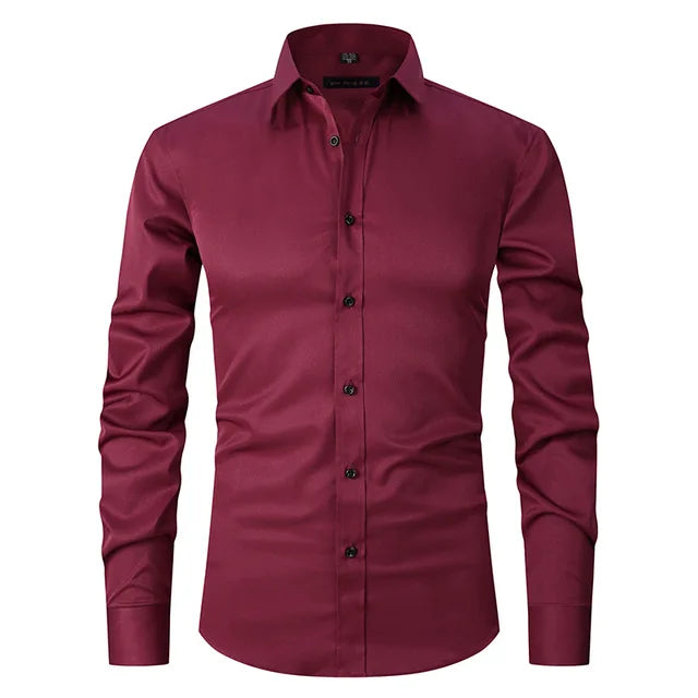 Zachary | Herren Slim-Fit Hemd mit langen Ärmeln