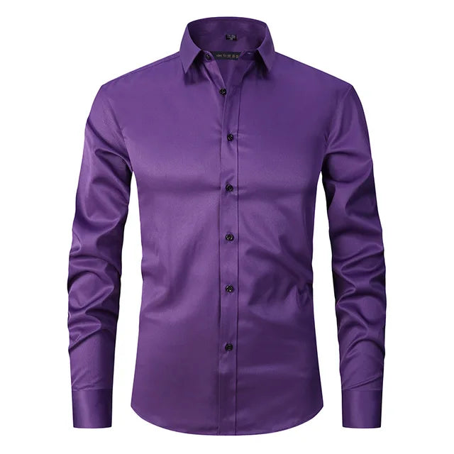 Zachary | Herren Slim-Fit Hemd mit langen Ärmeln